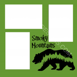 Smoky Mountains and Bear with Trees